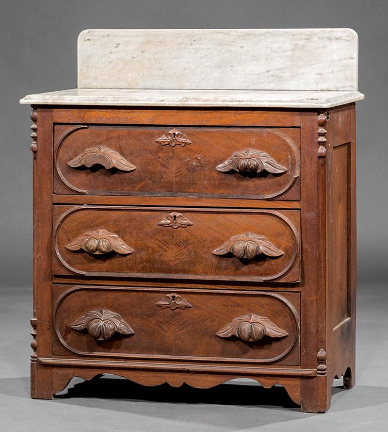 American Rococo Walnut Washstand (1 of 2)