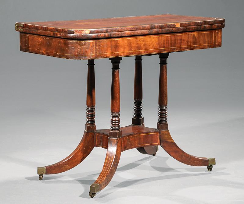 American Mahogany and Rosewood Games Table (1 of 3)