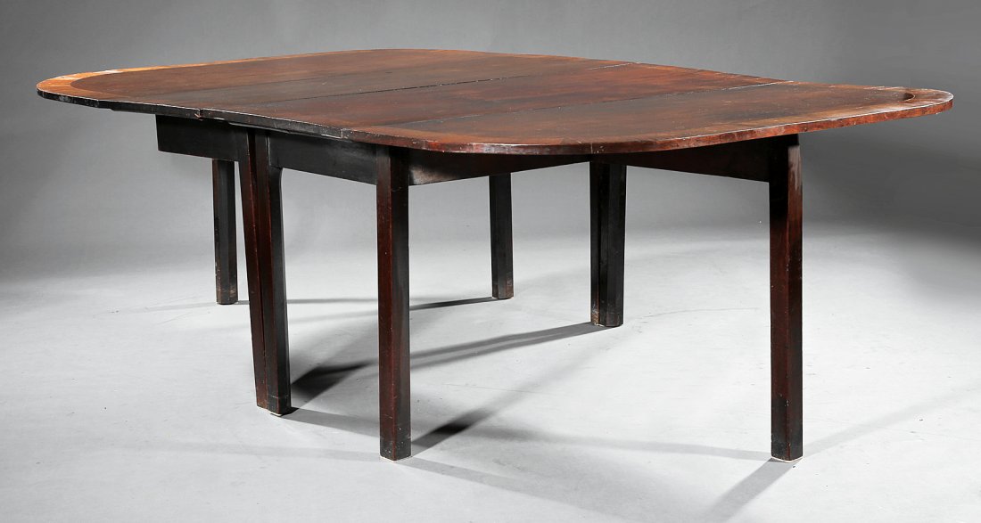 Antique George III-Style Inlaid Walnut Two-Part Dining (1 of 2)