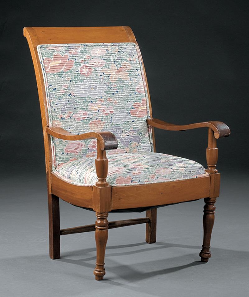 American Late Classical Walnut Child's Armchai (1 of 1)