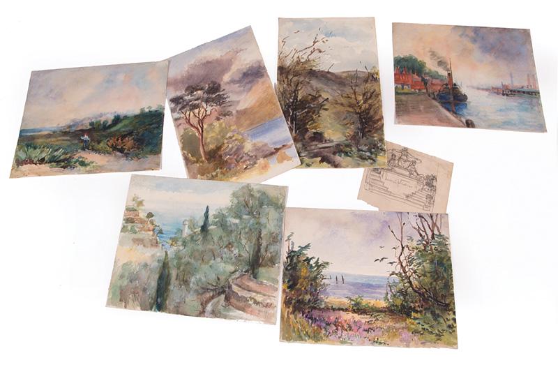 Twenty-Seven Watercolors on Paper (1 of 8)