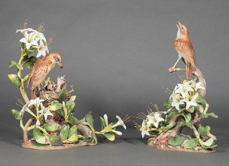 Boehm Porcelain Male and Female "Wood Thrushes" (1 of 3)