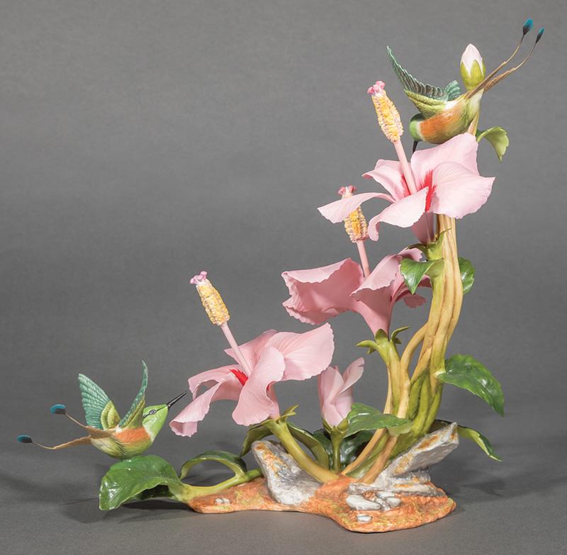 Boehm Porcelain "Racquet-Tailed Hummingbird" (1 of 3)