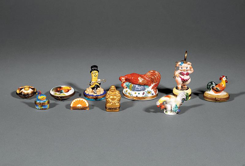 Group of Eight Limoges Porcelain Boxes (1 of 5)