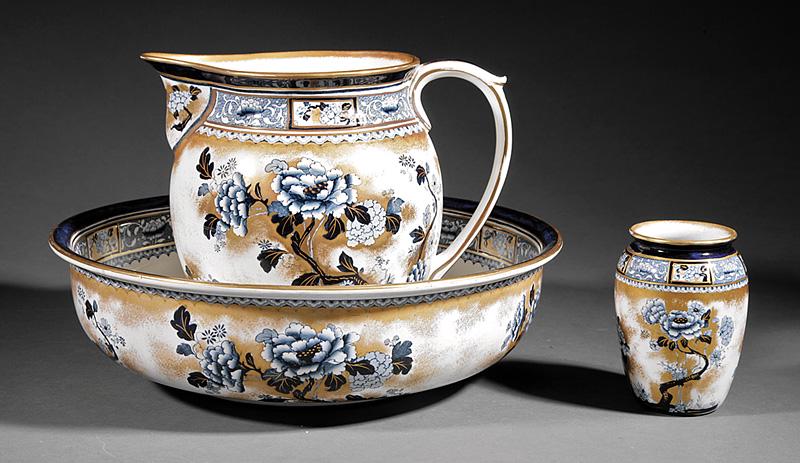 Keeling & Co. Losol Ware Pottery Washstand Set (1 of 1)