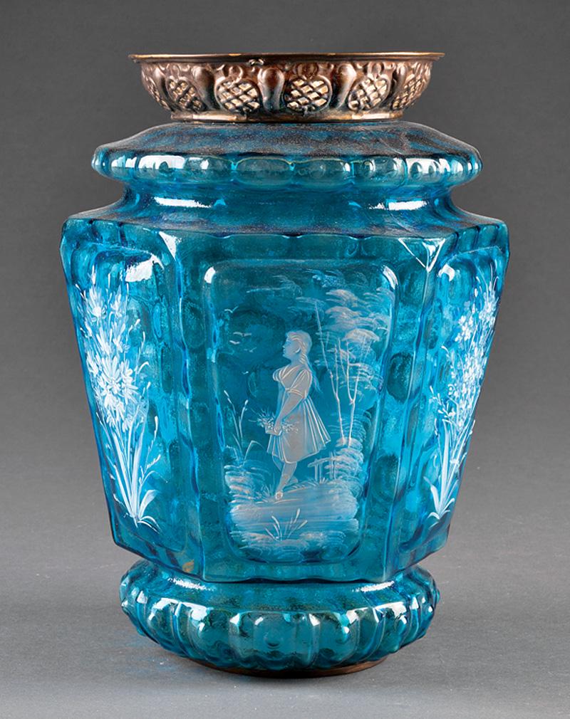 Mary Gregory Metal-Mounted Hall Lantern (1 of 9)