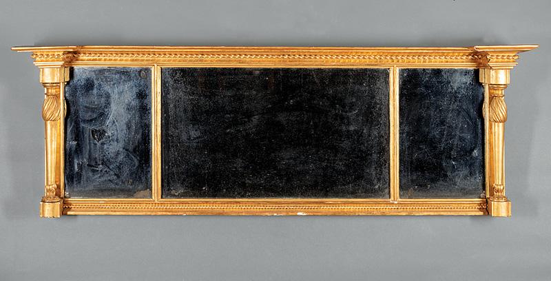 American Classical Giltwood Overmantel Mirror (1 of 1)