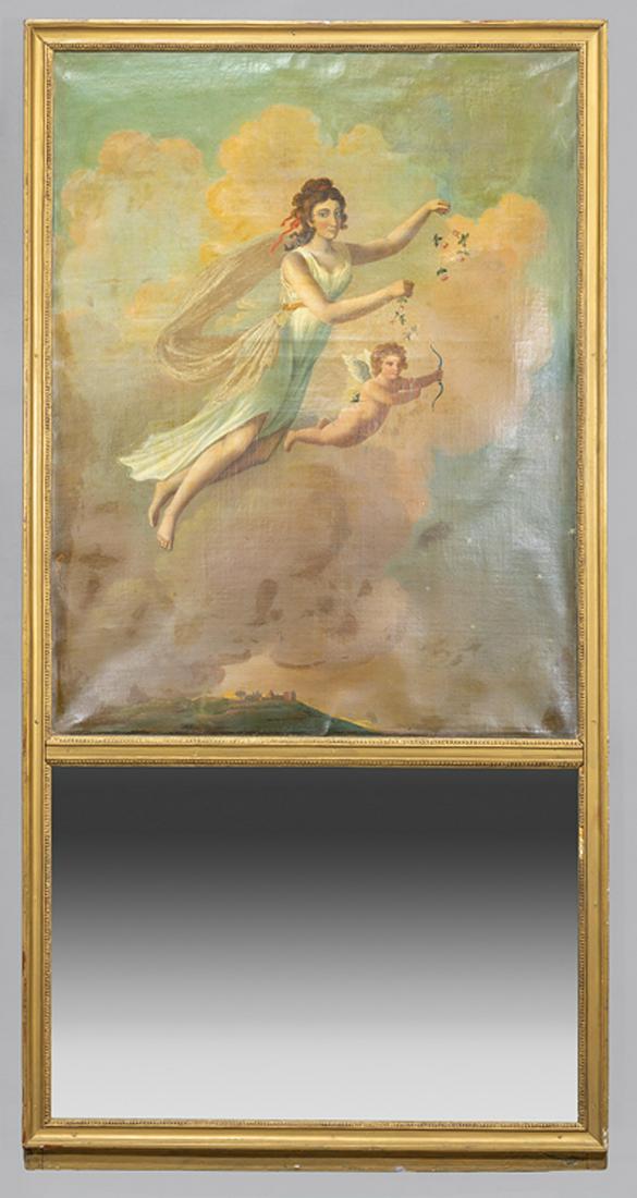 Decorative Giltwood Trumeau Mirror (1 of 1)