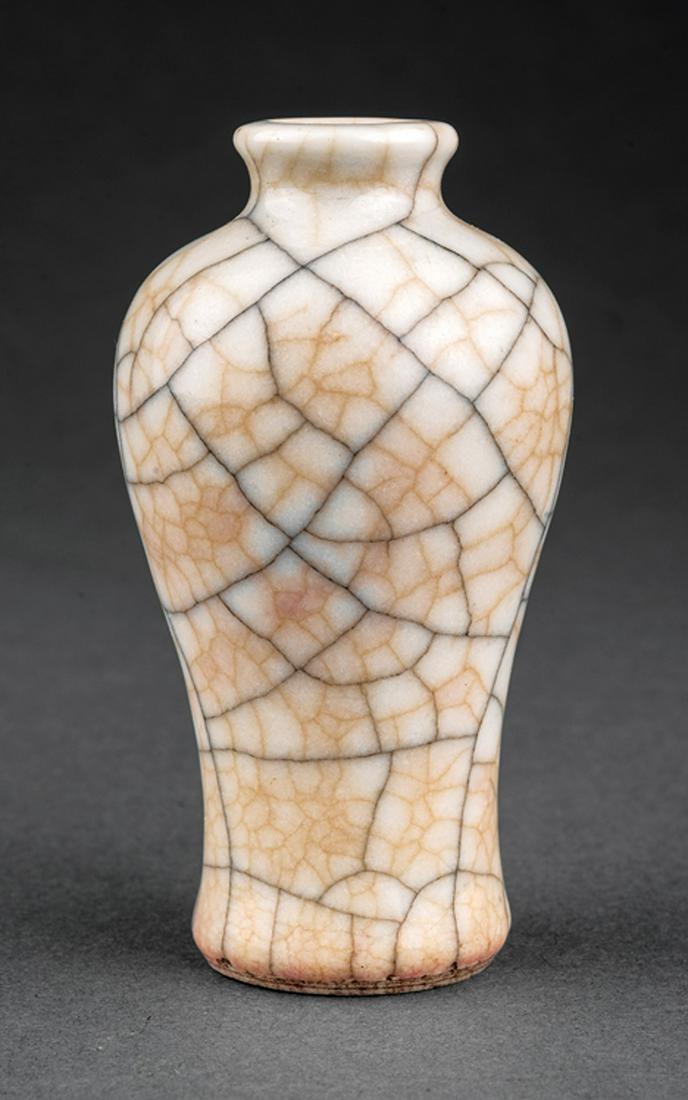 Chinese Crackle Glazed Stoneware Snuff Bottles (1 of 3)