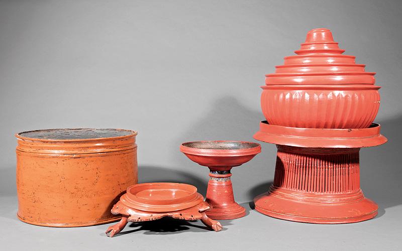 Collection of Vintage Burmese Lacquer (1 of 3)