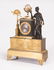 Gilt and Patinated Bronze Mantel Clock - 2