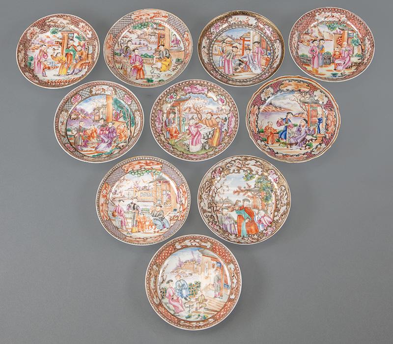 Chinese Export Porcleain Saucer Dishes (1 of 8)