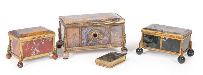 Bronze-Mounted Hardstone Boxes (1 of 2)