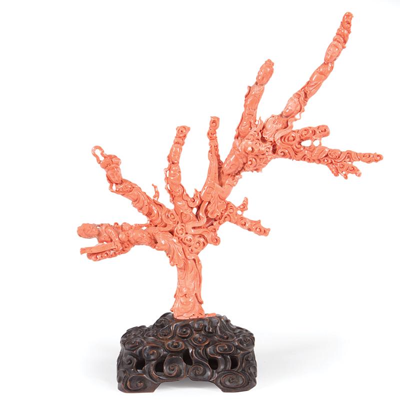 Chinese Coral Figural Group (1 of 4)