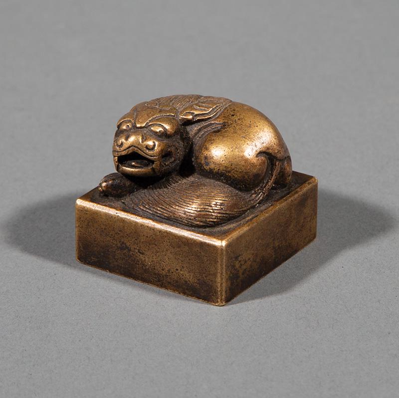 Chinese Gilt Bronze Seal (1 of 3)