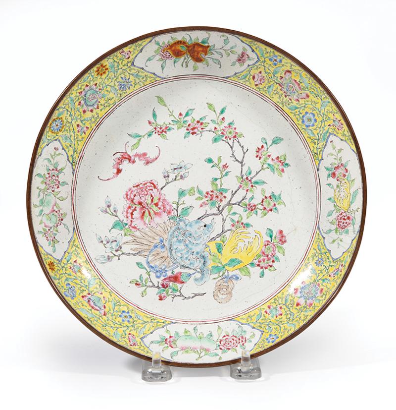 Chinese Canton Enamel Dish (1 of 5)