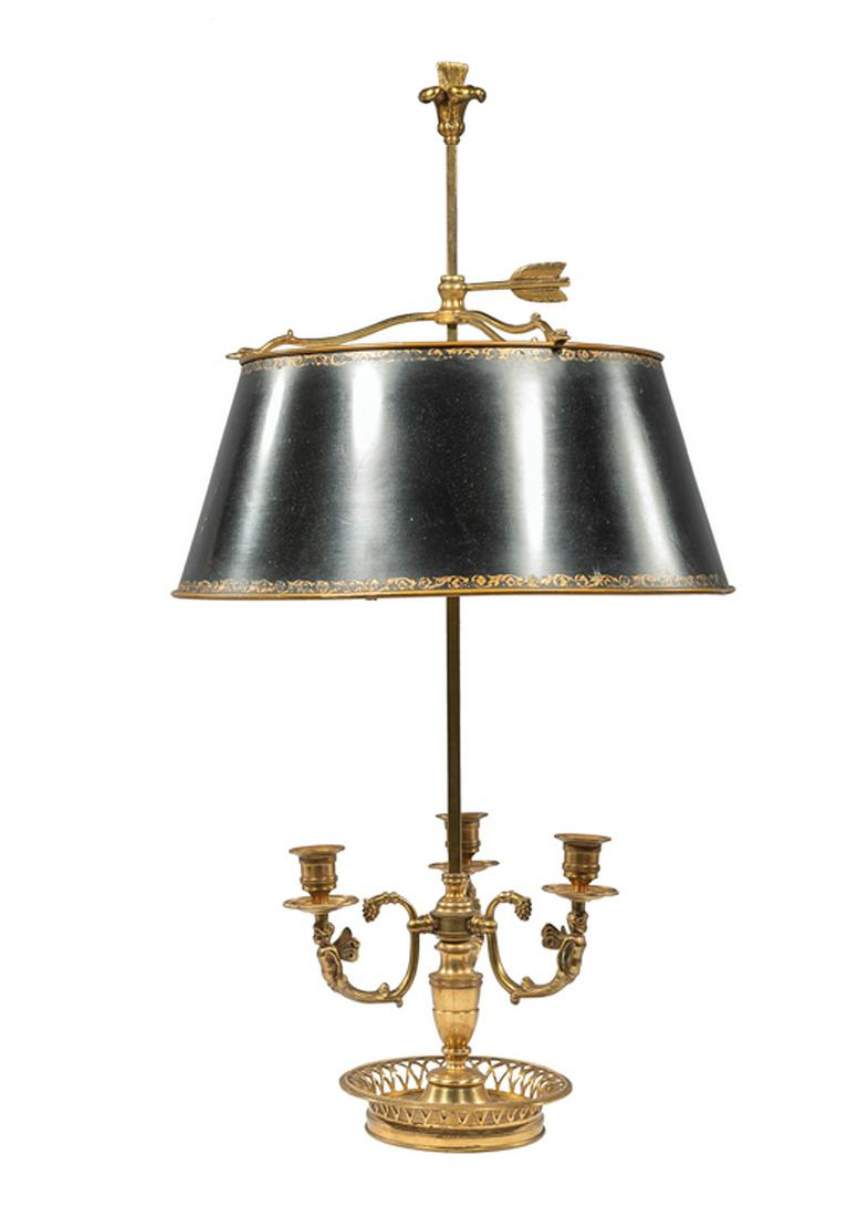Two-Light Brass Bouilotte Lamp (1 of 2)