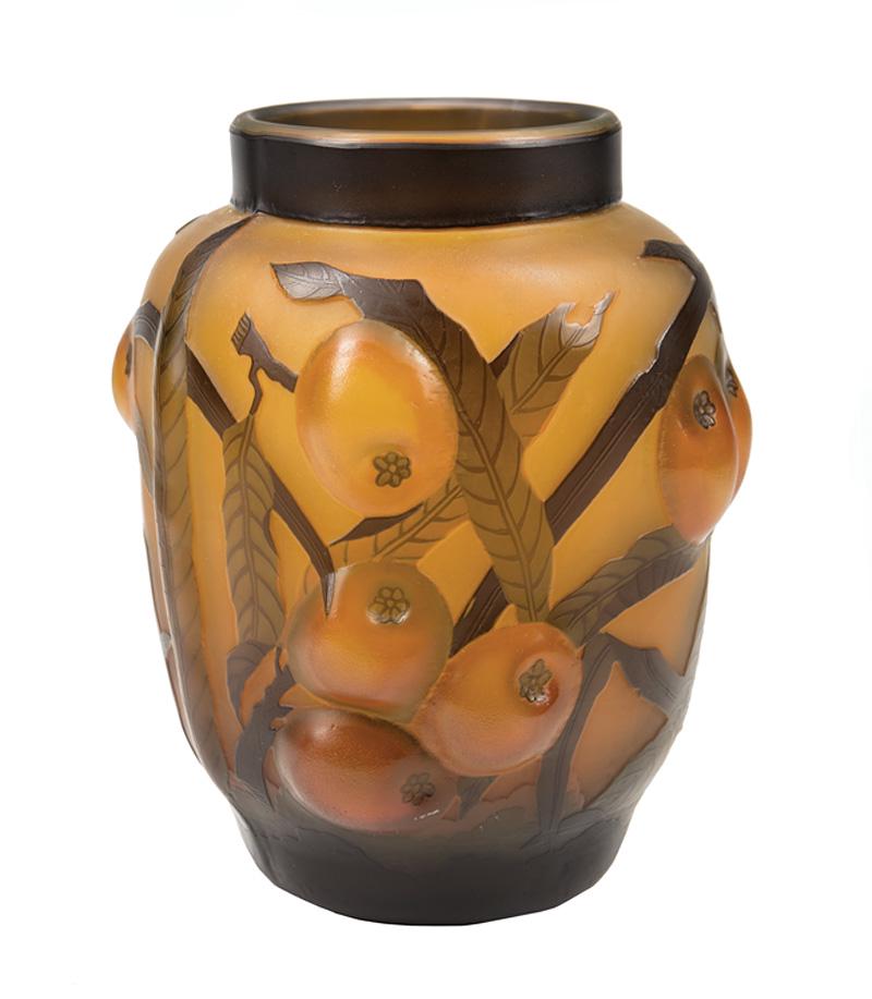 Gallé Cameo Art Glass Blown Molded Vase (1 of 2)
