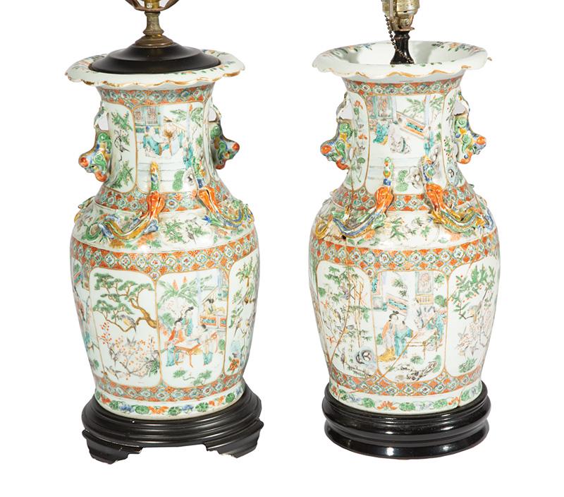 Chinese Famille Rose Porcelain Vases (1 of 1)
