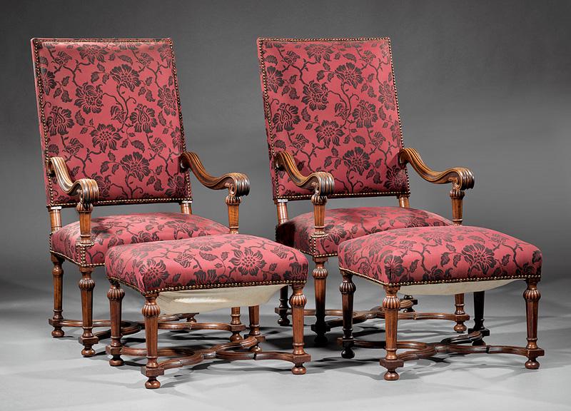 Carved Mahogany Fauteuils a la Reine (1 of 3)