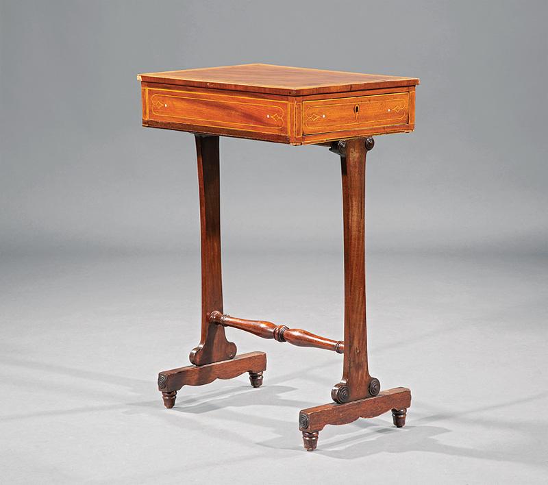 Inlaid Mahogany Occasional Table (1 of 1)