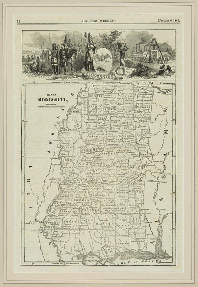 Harper's Weekly Maps of Louisiana (1 of 2)