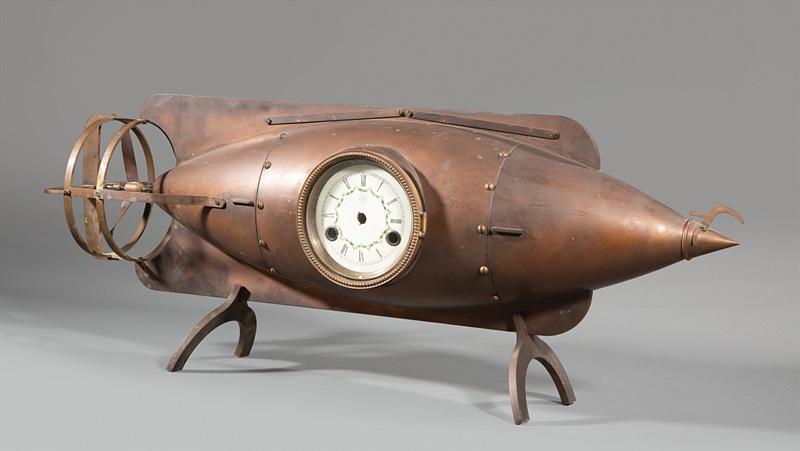 Brass "Nautilus" Mechanical Clock (1 of 9)