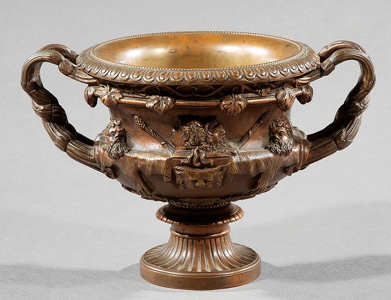 Grand Tour Bronze Warwick Vase (1 of 1)