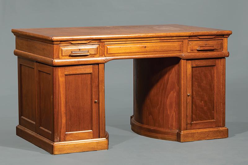 American Oak Wooten Rotary Desk (1 of 6)
