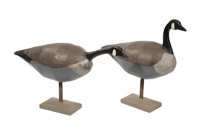Painted Plaster Canada Geese Decoys (1 of 1)