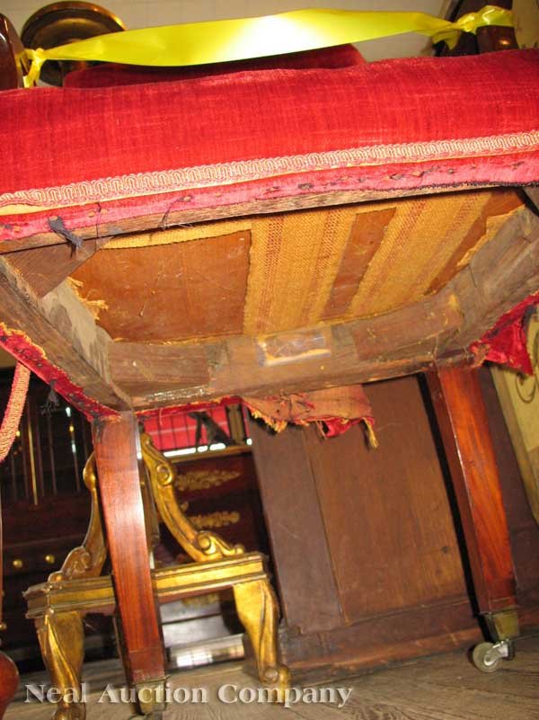 Late Federal Carved Mahogany Armchair - 3