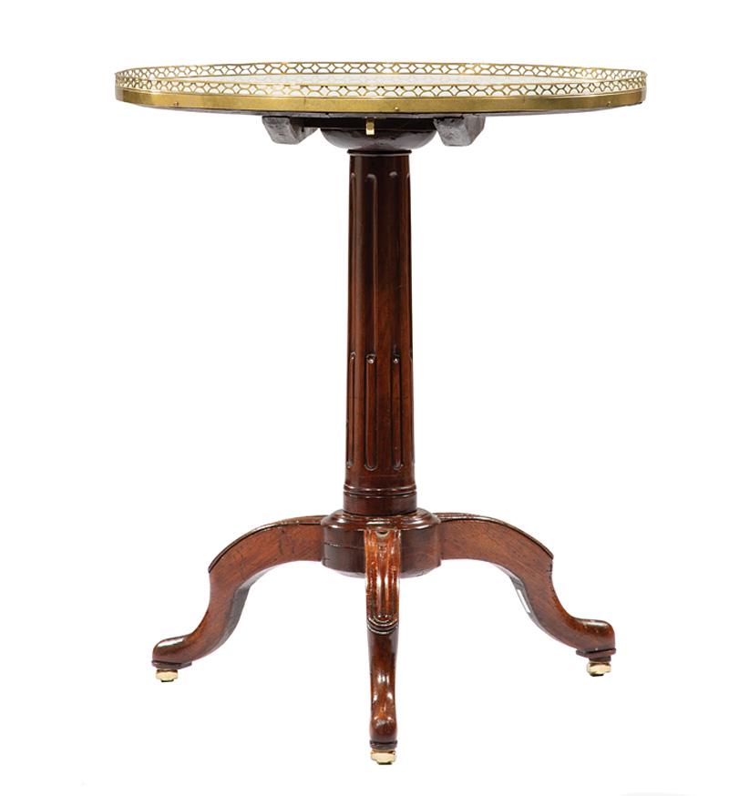 Directoire Carved Mahogany Tilt-Top Table (1 of 2)