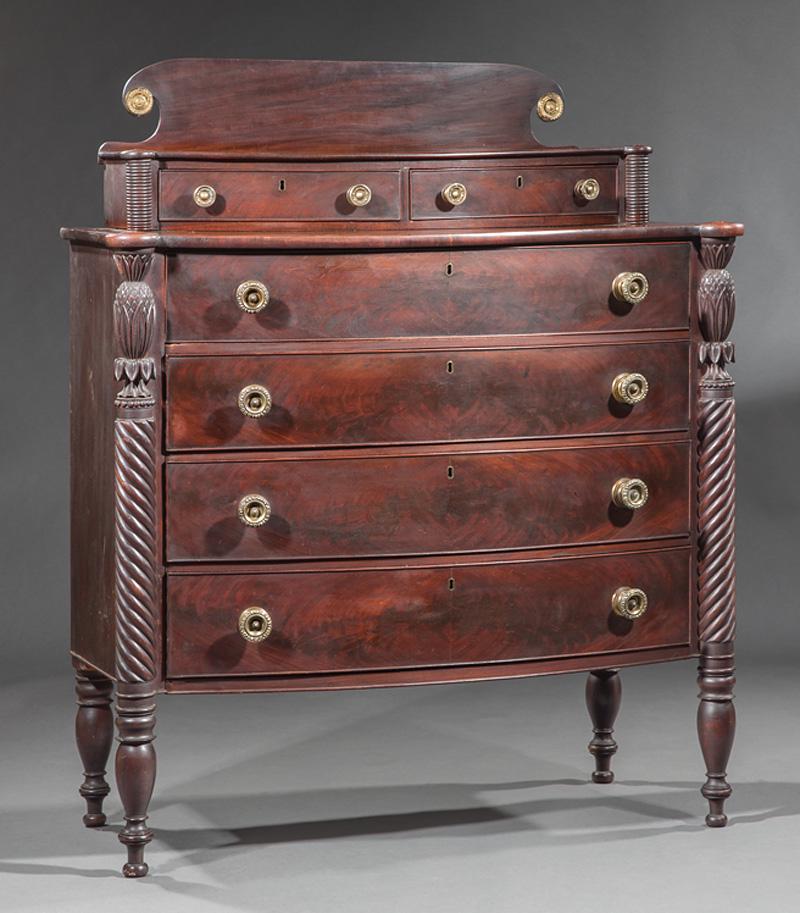 Carved Mahogany Gentlemen's Chest of Drawers Feb 08, 2020 Neal