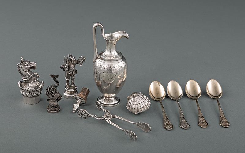 Sterling Silver Miniature Ecclesiastical Cruet (1 of 2)