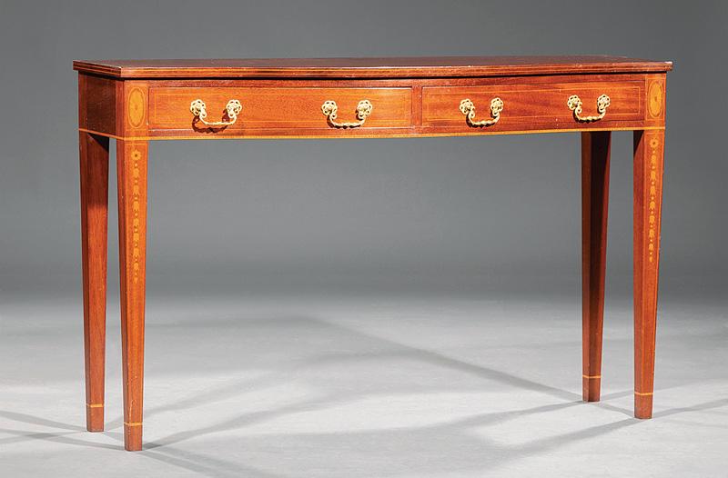 Inlaid Mahogany Serving Table, attr. Joseph Bruno (1 of 2)