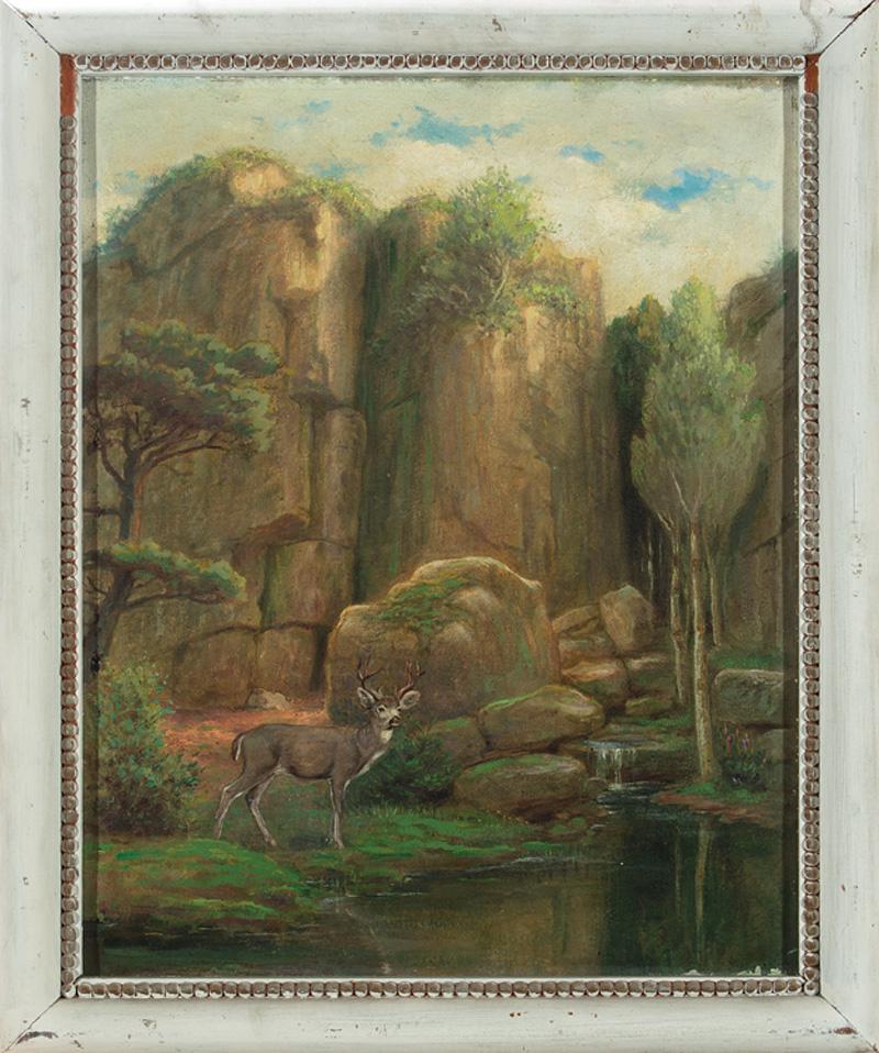 Fritz Franz Engel (German/American, 1877-1956): Fritz Franz Engel (German/American, 1877-1956) , "Hunter's Point", 1931, oil on canvas, signed and dated lower left, titled on label on stretcher, partial sketch en verso, 16 in. x 20 in.; and "Lone P