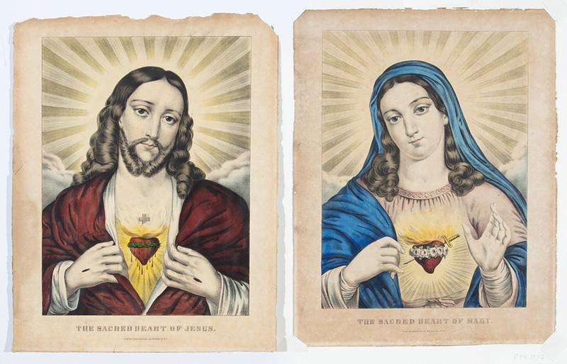 Currier & Ives Prints of Religious Subjects: Currier & Ives Prints of Religious Subjects , 8 hand-colored lithographs, sheets 14 3/4 in. x 9 1/2 in., one matted. ( 8 pcs.) Provenance: Property of the Mobile Museum of Art, Mobile, AL, sold to ben