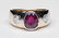 Gold, Synthetic Ruby and Diamond Ring
