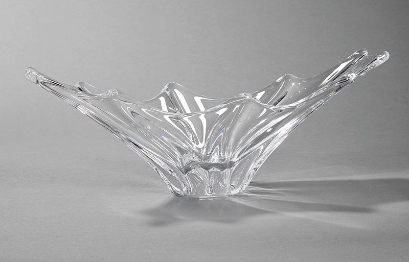 Daum Glass "Orion" Centerpiece Bowl: Daum Glass "Orion" Centerpiece Bowl , marked "Daum France", with Croix de Lorraine, h. 5 3/4 in., w. 16 1/4 in., d. 5 1/4 in IMPORTANT: All purchases must be removed from our premises within 15 days o