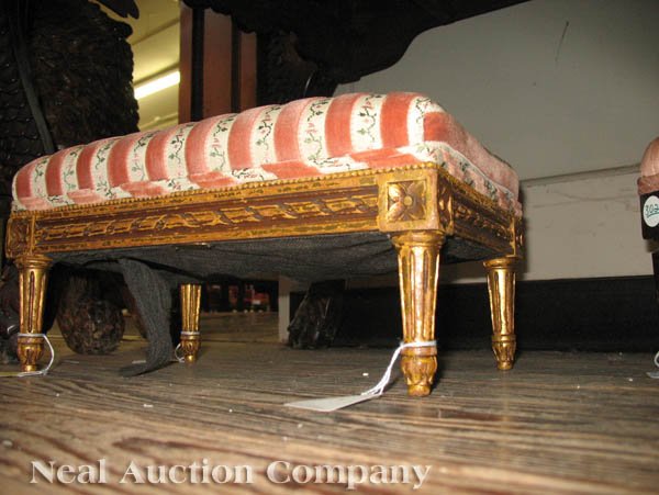 Near Pair of Louis XVI-Style Footstools - 3