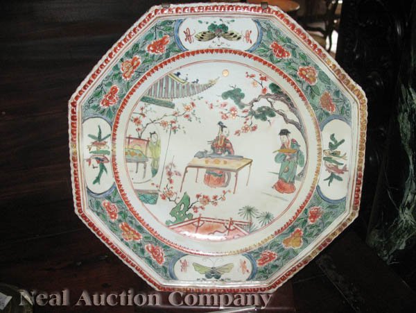 Pair of Kangxi Famille Verte Dishes - 7
