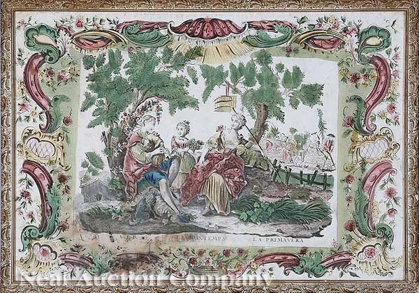 French School, four hand-colored engravings - 3