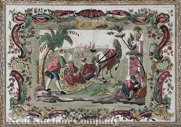 French School, four hand-colored engravings - 4