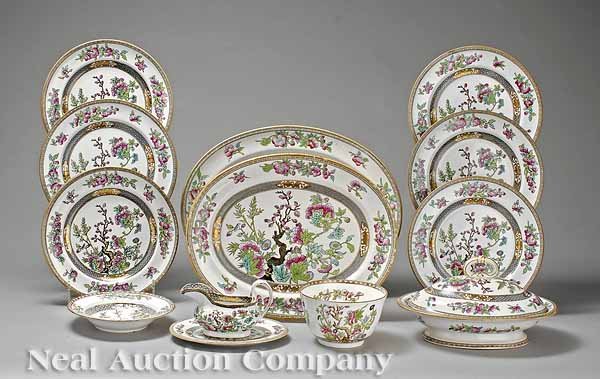 English Ironstone "Indian Tree" Dinner Service