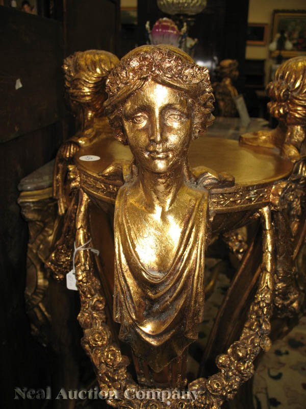 Pair of George II-Style Gilt Athéniennes - 4