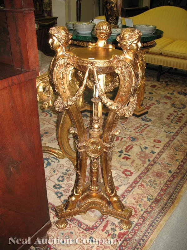 Pair of George II-Style Gilt Athéniennes - 9