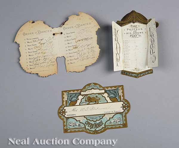 New Orleans Carnival Ephemera from Proteus - 2