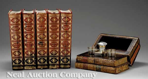 French Book-Form Cave a Liqueurs