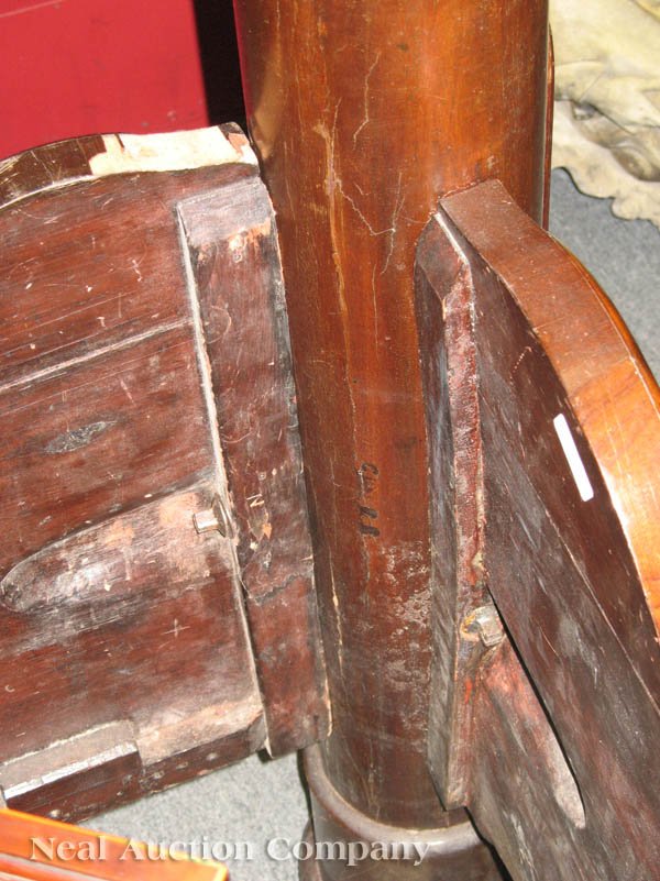 American Rococo Carved Mahogany Bedstead - 7