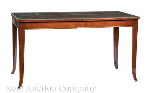 David Wider Pewter-Inlaid Mahogany Writing Table (1 of 2)